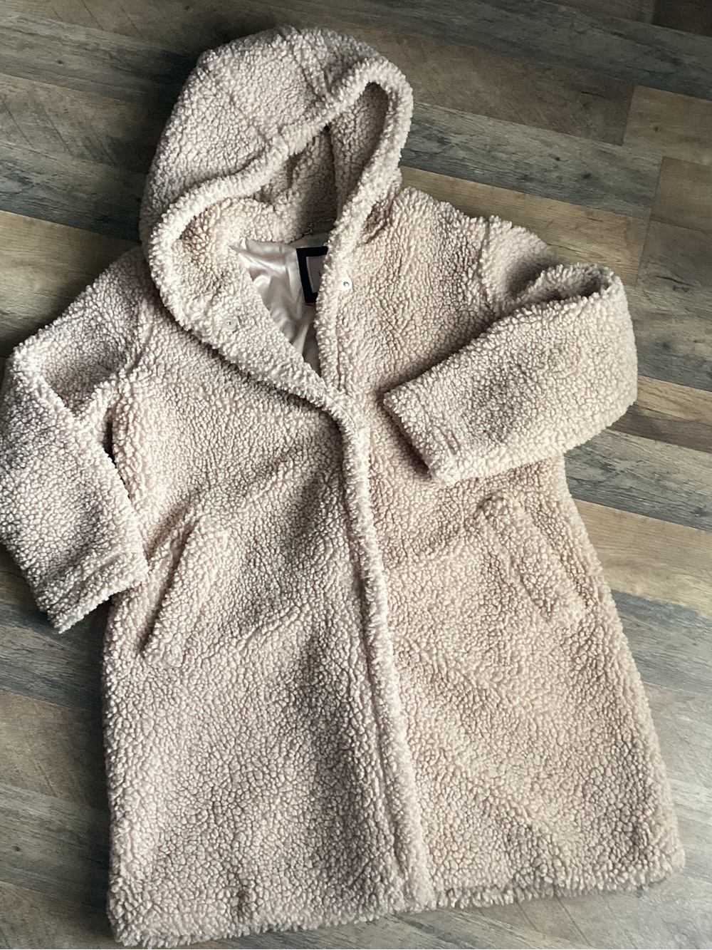 BCBGeneration plush Hooded Teddy Coat - Cream